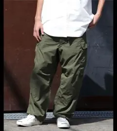 完売品BEAMS / ビームス　ビッグ 6ポケット カーゴパンツ　カーキグリーン