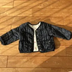 petit main ネイビー キルティングジャケット 100cm