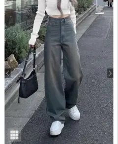 GRL ワイドデニムパンツqu68