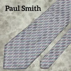 Paul Smith ポールスミス ネクタイ ストライプ パープル　シンプル