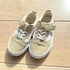 VANS キッズスニーカー ベージュ　15cm 美品