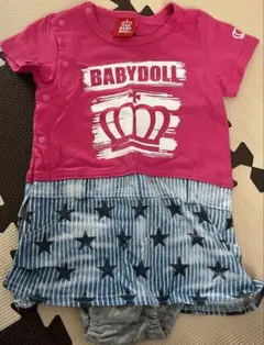 BABYDOLL ピンクロンパース 80cm