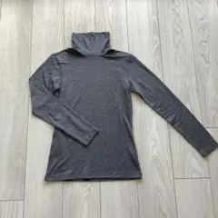 ユニクロ　UNIQLO 長袖　ヒートテック　タートルネック S ダークグレー