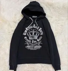 y2k 00s 平成ギャル　王冠パーカー　ドクロ　パーカー　パンク　英字