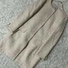 ［良品］Apuweiser-riche ノーカラージャケット ベージュ 1のサムネイル