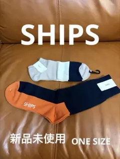 【新品未使用】SHIPS ソックス 2足セットのサムネイル