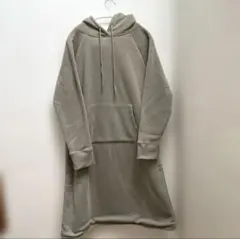 フード付き ロングワンピース L