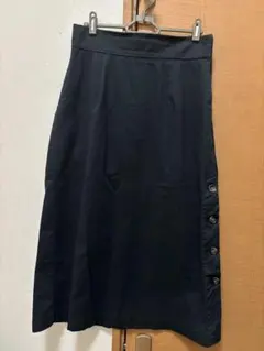 ハイウエストチノスカート　サイドボタン付き
