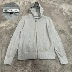 MICA & DEAL ダブルジップパーカー　グレー　36 Sのサムネイル