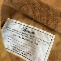 Brocante Vネック ワンピース チュニックキャメル系バイカラー