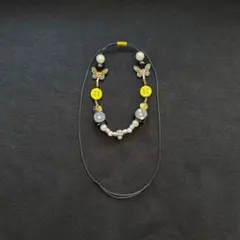 【中古】スマイル ネックレス ニコちゃん 蝶 サルーテ ドクロ サイコロ 韓国