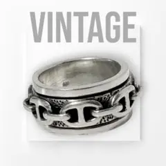 アンカーチェーン Spin スピンリング シルバー925 15号 Vintageのサムネイル