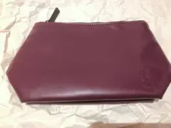 YSL BEAUTE バーガンディ ポーチ　サンローラン　ノベルティ　ポーチ