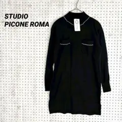 STUDIO PICONE ROMA ニットワンピース（38）ブラック 長袖のサムネイル