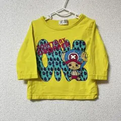 綿100% ONEPIECE チョッパー　トップス　80cm 黄色