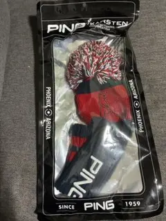 PING HC-N2606 レトロニットヘッドカバー ドライバー用　ネイビーのサムネイル