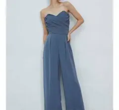 LAGUNAMOON LADYクロスベアパンツドレス ブルー