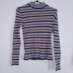 パープル ニット