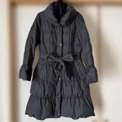 東京スタイル　ロングコート　　　ダウンジャケット　ブラック　11号　マフラー付き