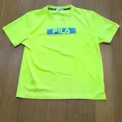FILA 半袖Tシャツ ネオンイエロー 3L