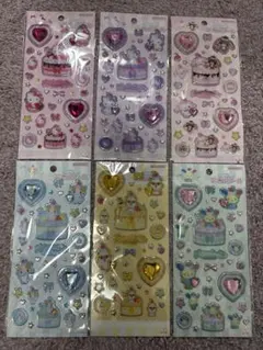 キラキラジュエルシール　Y2Kホイップ　6枚セット