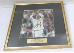 デビッド・ベッカム サイン入り写真 フレーム付き デビッド・ベッカム サイン入り写真 フレーム付き
