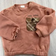 SIMPLE FREE オレンジ　トレーナー