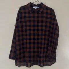 UNIQLO INES DE LA FRESSANGE チェックシャツ L