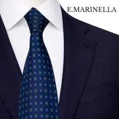 ネクタイ E.Marinella （マリネッラ） ネイビー - メルカリ
