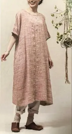 《新品未使用》MALAIKA(マライカ)コットンリネン スラブワンピースのサムネイル