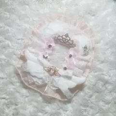 硬質ケースデコ レースデコ 猫耳 量産 天使 地雷 韓国 トレカケース ピンク