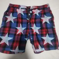 JOYRICH スター柄 チェック ショートパンツ Mサイズのサムネイル