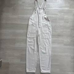 ZARAホワイトコットンサロペット