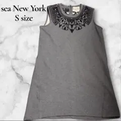 【美品】Sea New York ビジューネック ノースリーブワンピースのサムネイル