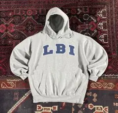 USA古着 ヘビーウェイト カレッジロゴ プルオーバー パーカー グレー L