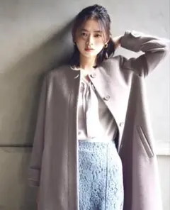 NATURAL BEAUTY BASIC バックフレア ロングコート Mサイズ