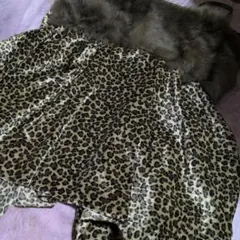 ⭐️美品⭐️お好きな方に⭐️豹柄のデザイン⭐️ファー付き⭐️キャミソール⭐️