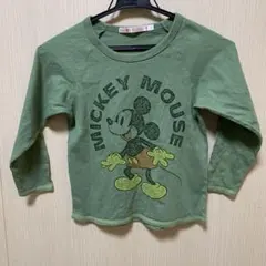UNIQLO ミッキーマウス Tシャツ 120サイズ グリーン
