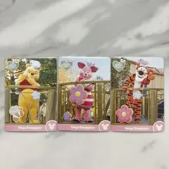 【新品未使用】ディズニーパルパルーザ　コレクションカード 3枚セット