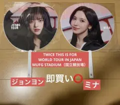 TWICE うちわ ジョンヨン ミナ うちわ 国立 アプグレ