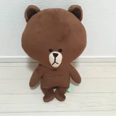 美品☆LINE☆ブラウン☆ぬいぐるみ