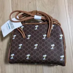 しまむら PEANUTS スヌーピー柄 ショルダーバッグ 2021