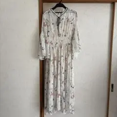 美品】セルフォード 24ss チューリッププリント シアーワンピース
