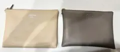 【まとめ売り】キトリ　ポーチ　ベージュ　グレージュのサムネイル