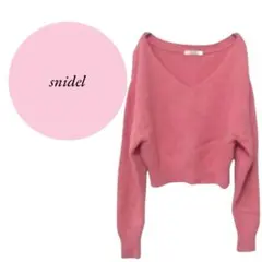限定様【スナイデル】snidel♡羊毛混♡Vネックニット♡ショート丈♡美ライン
