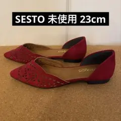 SESTO セスト パンプス フラットシューズ レッド サンダル 赤のサムネイル