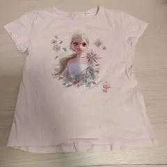 エルサ プリント Tシャツ （ピンク）120cm