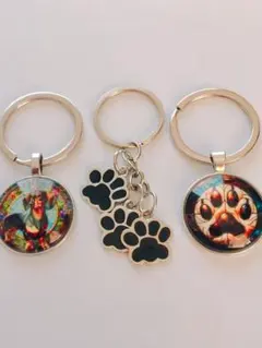 【在庫処分SALE✨】3点セット　犬　グッズ　キーホルダー　キーリング　ペット