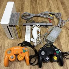 Wii本体周辺機器 ゲームキューブコントローラーセット カセット３点付き