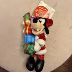 ディズニーリゾート 2017 クリスマス グーフィー ぬいぐるみバッジ